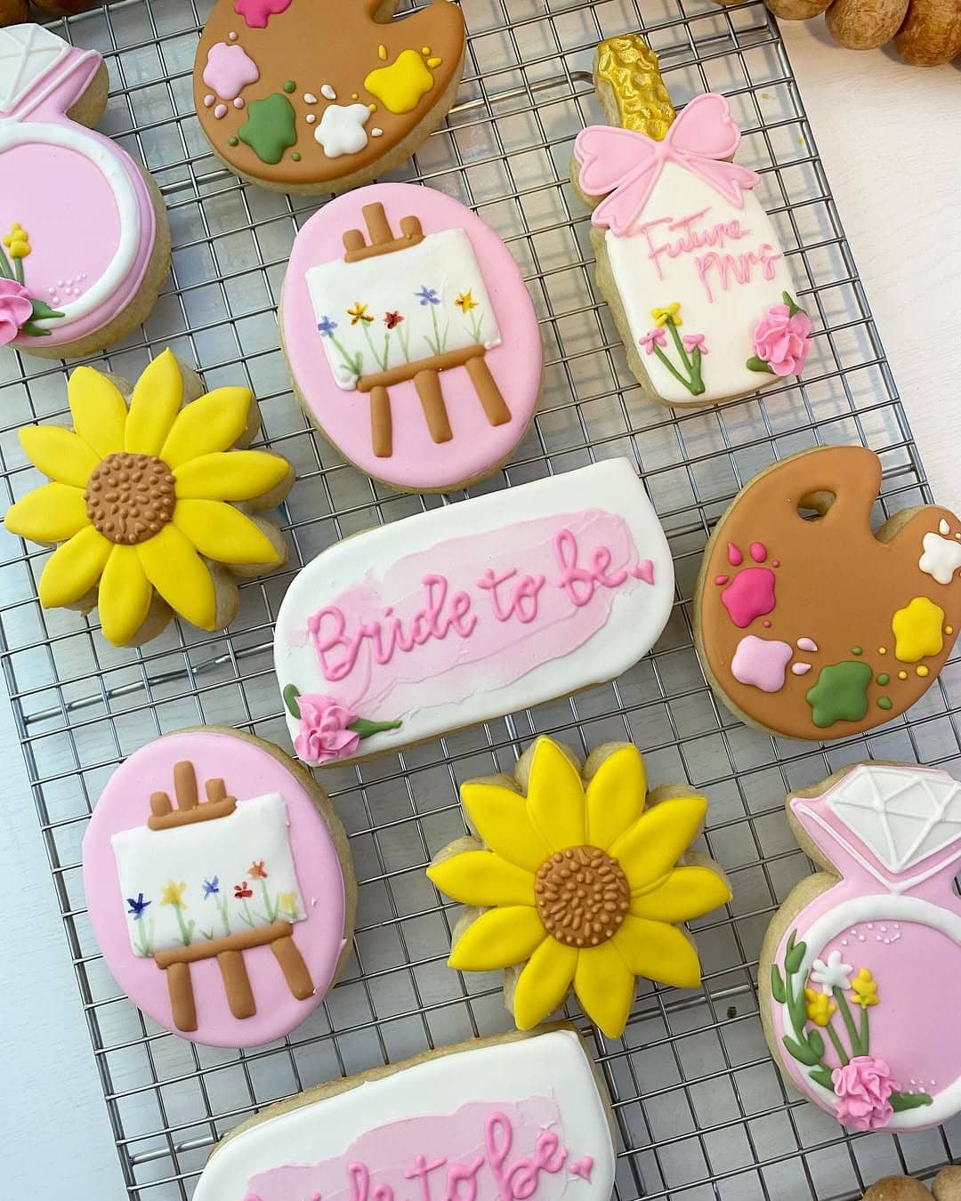 Custom wedding sugar cookies by Rose & Sugar